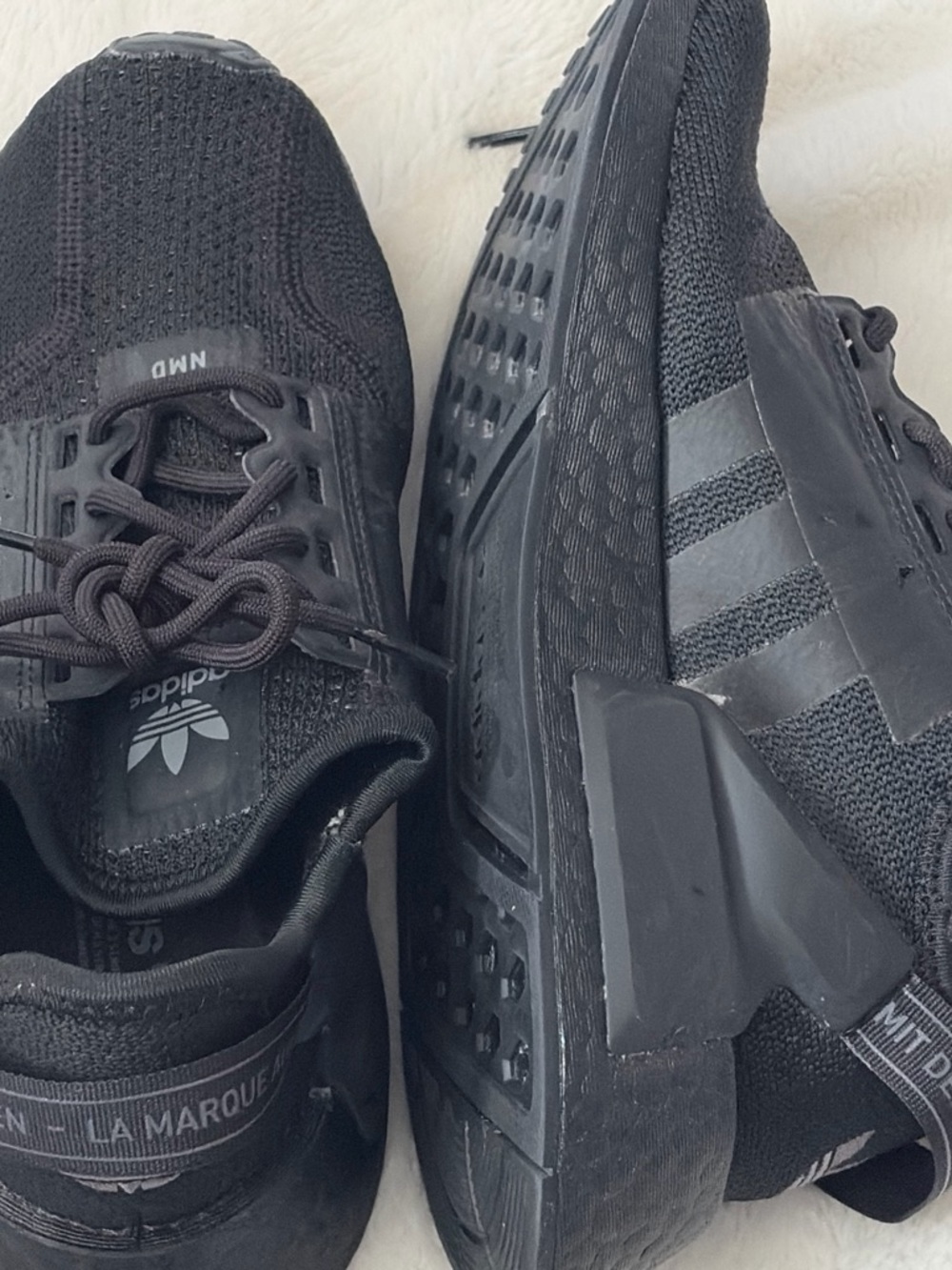 adidas NMD R1V2 Black Knit Low-Top Sneakers